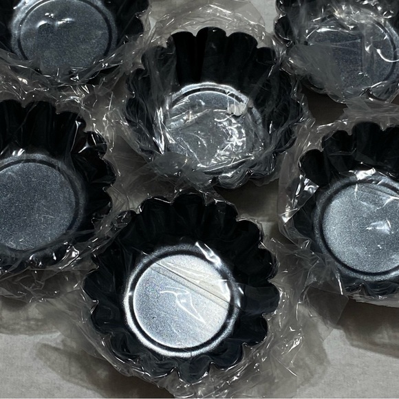 Egg Tart Molder Baking Shell 3 Inches 10 Pieces heavy duty Steel - Picture 3 of 5